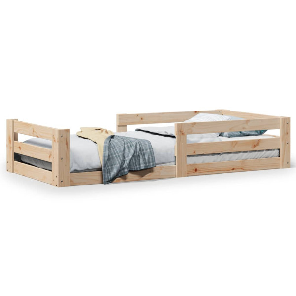 Rama łóżka bez materaca 100x200 cm lite drewno sosnowe 476824