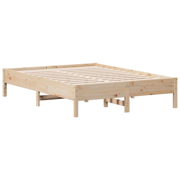 Rama łóżka bez materaca 120x190 cm lite drewno sosnowe 475753