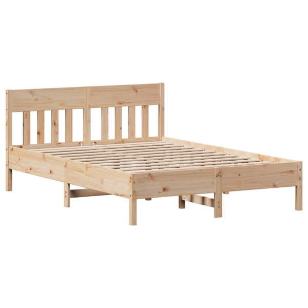 Rama łóżka bez materaca 140x200 cm lite drewno sosnowe 472340