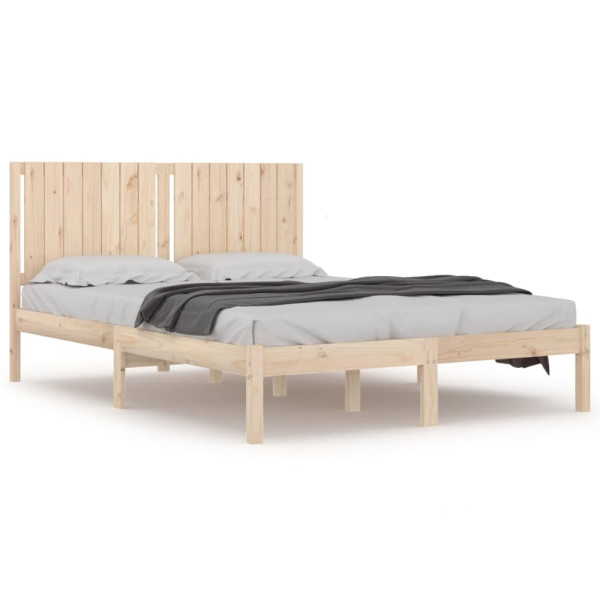 Rama łóżka bez materaca 160x200 cm lite drewno sosnowe 479640