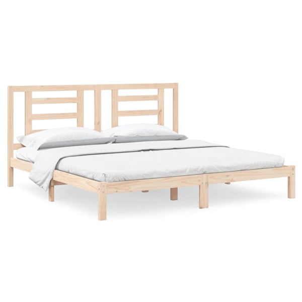 Rama łóżka bez materaca 200x200 cm lite drewno sosnowe 480183