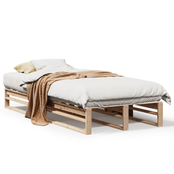Rama łóżka bez materaca 90x190 cm lite drewno sosnowe 478505