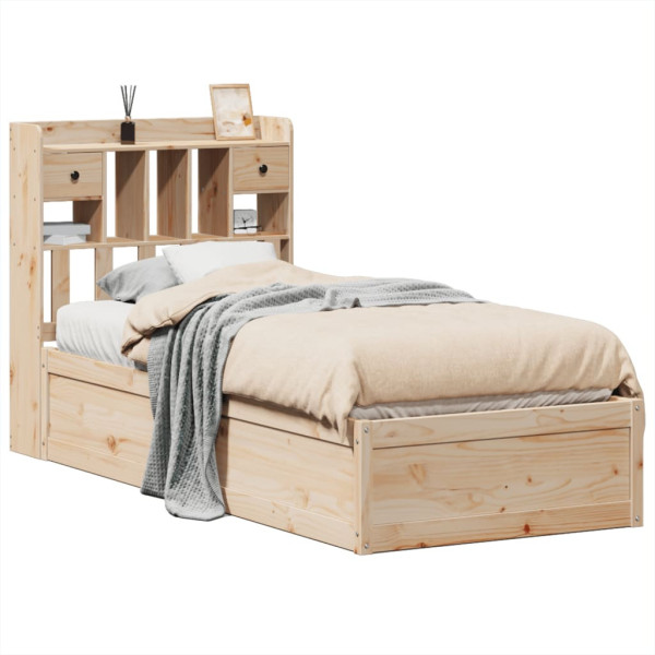 Rama łóżka bez materaca 90x190 cm lite drewno sosnowe 478648