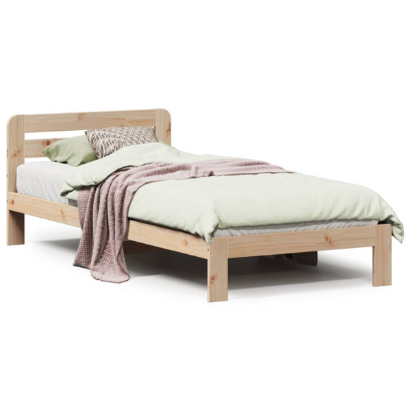 Rama łóżka bez materaca 90x200 cm lite drewno sosnowe 477892
