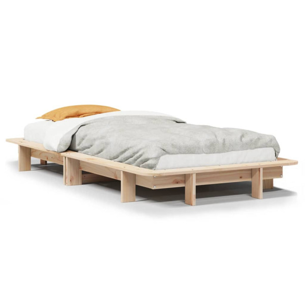 Rama łóżka bez materaca 90x200 cm lite drewno sosnowe 478098