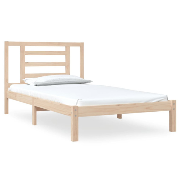 Rama łóżka bez materaca 90x200 cm lite drewno sosnowe 478938