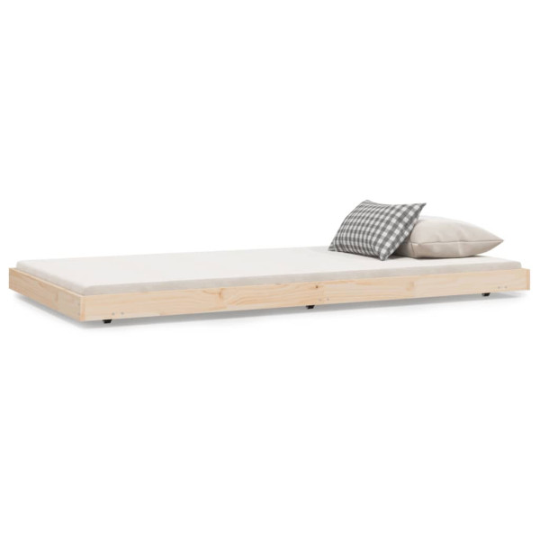 Rama łóżka bez materaca 90x200 cm lite drewno sosnowe 477405