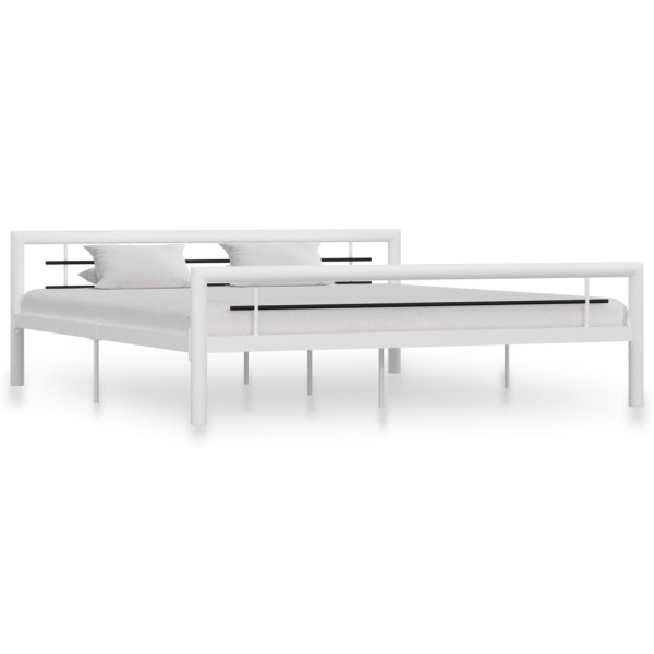 Rama łóżka Biały 180 x 200 cm Metal vidaXL 503559