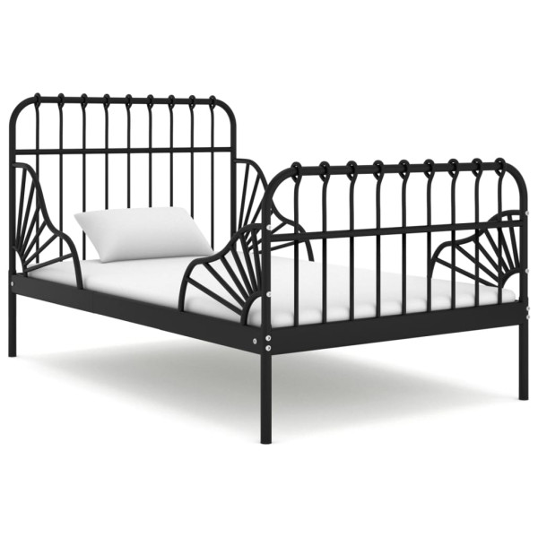 Rama łóżka Czarny Metal vidaXL 503568