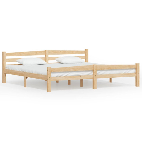 Rama łóżka z litego drewna sosnowego 200 x 200 cm 469292