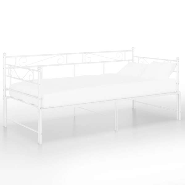 Rama sofy Biały Metal vidaXL 503466