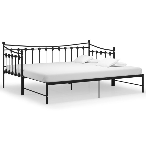 Rama sofy Czarny Metal vidaXL 501591