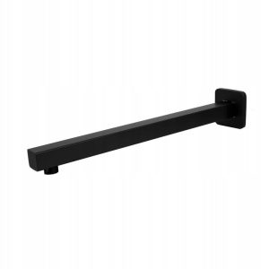 Ramie prysznicowe ścienne deszczownicy uchwyt czarne 40 cm 311617