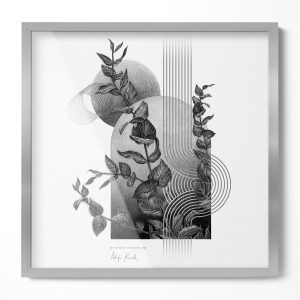 Ramka do zdjęć plakat fotoramka stylowa Srebrna 52×52 913209