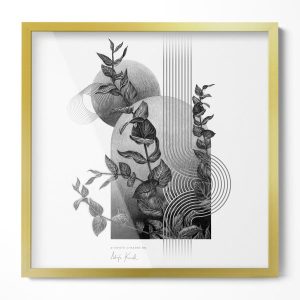 Ramka do zdjęć plakat fotoramka stylowa Złota 52×52 913210