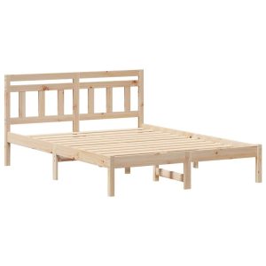Ramka łóżka Brązowy Lite drewno sosnowe 830721