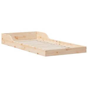 Ramka łóżka Brązowy Lite drewno sosnowe 842930