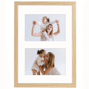 Ramka na 2 zdjęcia 10×15 cm foto galeria multirama dębowa 21×30 cm FRAMAI 897572