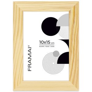 Ramka na zdjęcia 10×15 cm z drewna surowego sosnowa ramka DIY FRAMAI® 970920