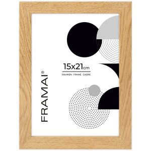 Ramka na zdjęcia 15×21 cm rama MDF kolor dąb ramki do zdjęć 21×15 FRAMAI® 1017919