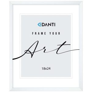 Ramka Na Zdjęcia 18X24 Cm Plakaty Rama Na Nóżce Stojąca Dekoracja Biała 754453