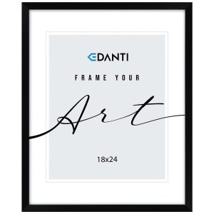 Ramka Na Zdjęcia 18X24 Cm Plakaty Rama Na Nóżce Stojąca Dekoracja Czarna 754457