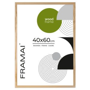 Ramka na zdjęcia 40×60 cm z drewna surowego sosnowa ramka DIY FRAMAI® 970923