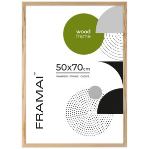 Ramka na zdjęcia 50×70 cm z drewna surowego sosnowa ramka DIY FRAMAI® 970915