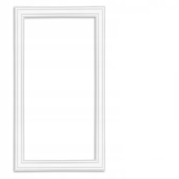 Ramka Sztukateria GOTOWA Listwa Ścienna Biała Twarda 2m DP1 99cm x 59cm 750987