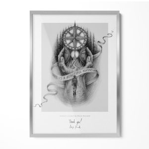 Ramka w kolorze srebrnym 70×100 cm – Dekoracyjna rama XXL 525426