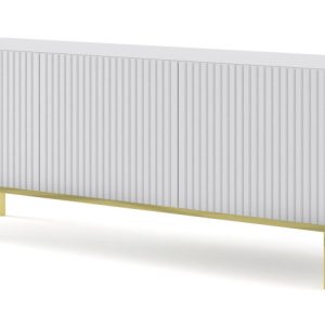 Ravenna B Szafka RTV 150 3D frez MDF biały mat + RAMA ZŁOTA 240548 Ravenna B Szafka RTV 150 3D frez MDF biały mat + RAMA ZŁOTA 240548