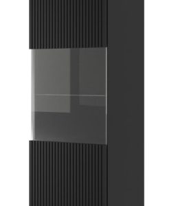 Ravenna B Witryna 1D frez MDF czarny mat + złote szpilki 240464 Ravenna B Witryna 1D frez MDF czarny mat + złote szpilki 240464