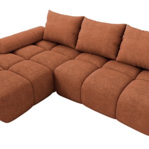 Rdzawy Narożnik rozkładany z funkcją spania Bestii Lewy Boucle rogówka DL 1033562 Rdzawy Narożnik rozkładany z funkcją spania Bestii Lewy Boucle rogówka DL 1033562