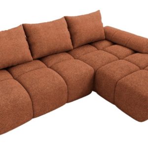 Rdzawy Narożnik rozkładany z funkcją spania Bestii Prawy Boucle rogówka DL 1033549 Rdzawy Narożnik rozkładany z funkcją spania Bestii Prawy Boucle rogówka DL 1033549