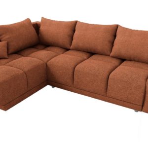 Rdzawy narożnik rozkładany z funkcją spania Forrest lewy Boucle rogówka 1037536 Rdzawy narożnik rozkładany z funkcją spania Forrest lewy Boucle rogówka 1037536