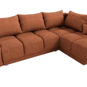 Rdzawy narożnik rozkładany z funkcją spania Forrest prawy Boucle Rogówka 1037520 Rdzawy narożnik rozkładany z funkcją spania Forrest prawy Boucle Rogówka 1037520
