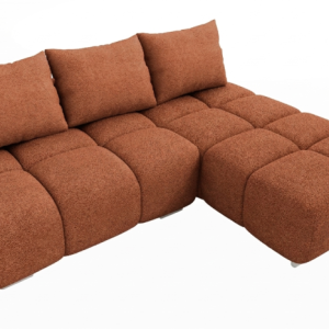 Rdzawy narożnik rozkładany z funkcją spania Honey Mini Prawy Boucle Baranek 1016403 Rdzawy narożnik rozkładany z funkcją spania Honey Mini Prawy Boucle Baranek 1016403