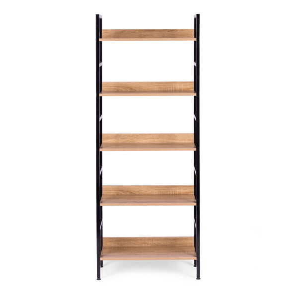 Reał loftowy wysoki 5 półek metal MDF ModernHome 356759