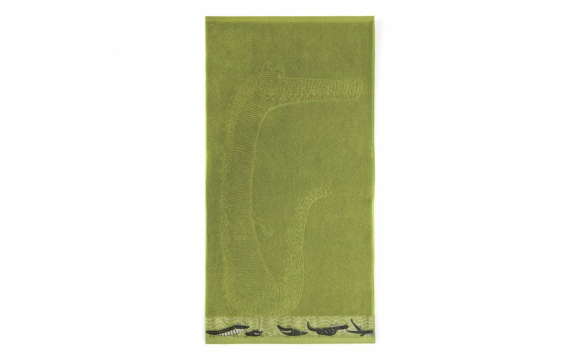 Ręcznik 30x50 Crocco krokodyl zielony 400g/m2 frotte Zwoltex 773868