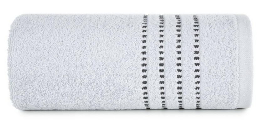Ręcznik 30x50 Fiore srebrny 500g/m2 frotte 766570