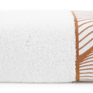Ręcznik 50×90 Blanca biały liście 500g/2 frotte 765716 Ręcznik 50×90 Blanca biały liście 500g/2 frotte 765716