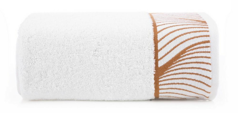 Ręcznik 50x90 Blanca biały liście 500g/2 frotte 765716
