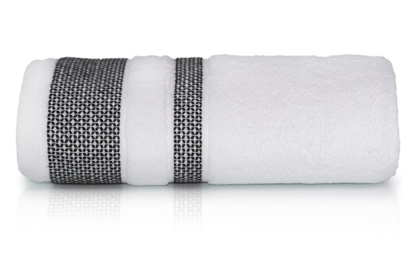 Ręcznik 50x90 Carlo biały frotte bawełniany 550g/m2 Detexpol 771772