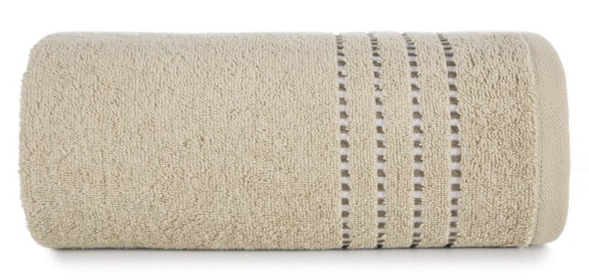 Ręcznik 50x90 Fiore beżowy 500g/m2 frotte 766585