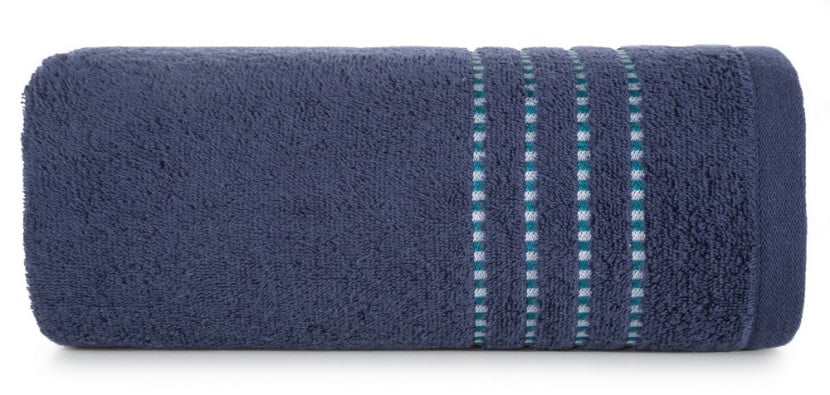Ręcznik 50x90 Fiore granatowy 500g/m2 frotte 766564