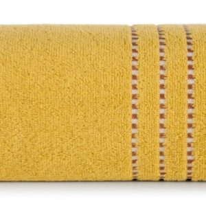 Ręcznik 50×90 Fiore musztardowy 500g/m2 frotte 766582 Ręcznik 50×90 Fiore musztardowy 500g/m2 frotte 766582