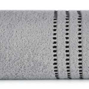 Ręcznik 50×90 Fiore stalowy 500g/m2 frotte 766572 Ręcznik 50×90 Fiore stalowy 500g/m2 frotte 766572