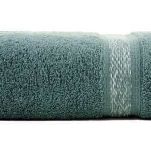 Ręcznik 50×90 miętowy z bordiurą z melanżowym pasem frotte 500 g/m2 765727 Ręcznik 50×90 miętowy z bordiurą z melanżowym pasem frotte 500 g/m2 765727