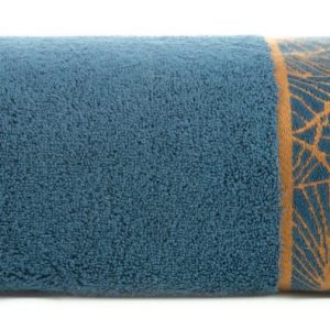 Ręcznik 50×90 Musa granatowy liście miłorzębu 500g/2 frotte 765733 Ręcznik 50×90 Musa granatowy liście miłorzębu 500g/2 frotte 765733
