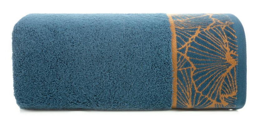 Ręcznik 50x90 Musa granatowy liście miłorzębu 500g/2 frotte 765733